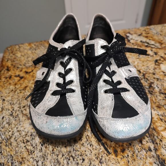 Rieker Remonte Women's Sneakers Size US 8 EU 39 Black Silver - Stylish Comfort - Picture 12 of 15